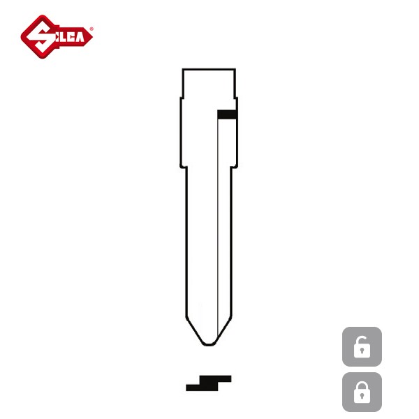 SILCA Transponder Look Alike Keys KW16TE_B