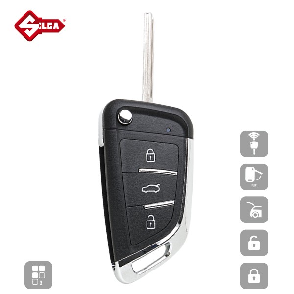 SILCA Universal Remote 3 Button Car Key IRFH15T - Image 2