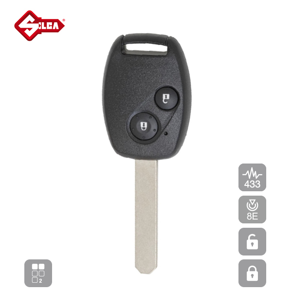SILCA Proximity, Slot and Remote Vehicle Key 2 Button HON66R37