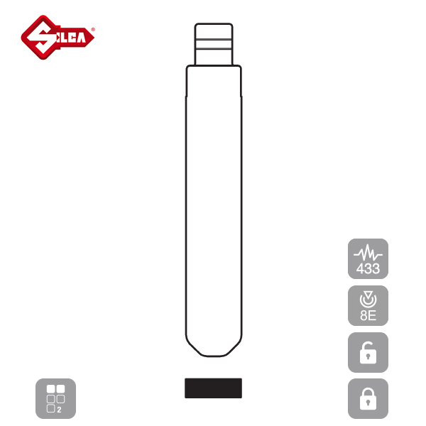 SILCA Proximity, Slot and Remote Vehicle Key 2 Button HON66R37 - Image 2