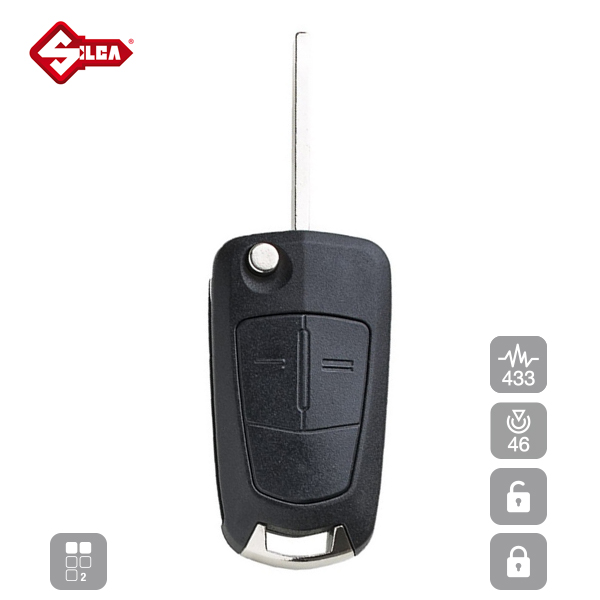 SILCA Proximity, Slot and Remote Vehicle Key 2 Button HU100AR12 - Image 3