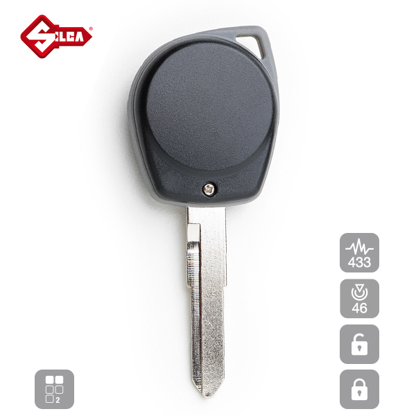 SILCA Proximity, Slot and Remote Vehicle Key 2 Button HU133RR18 - Image 3