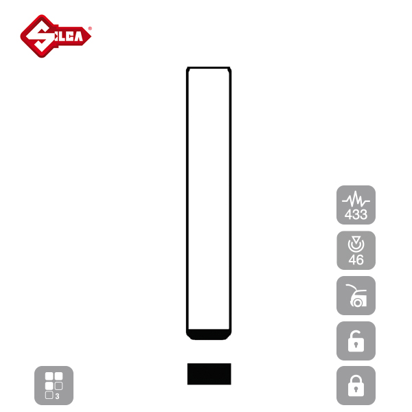 SILCA Proximity, Slot and Remote Vehicle Key 3 Button HU100R23 - Image 2