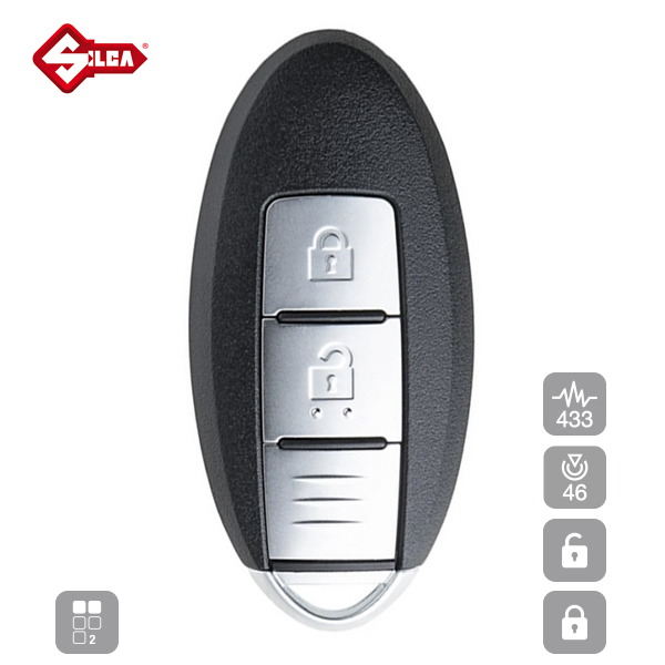 SILCA Proximity, Slot and Remote Vehicle Key 2 Button NSN14P30