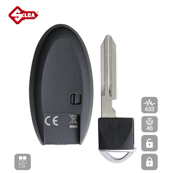 SILCA Proximity, Slot and Remote Vehicle Key 2 Button NSN14P30 - Image 3