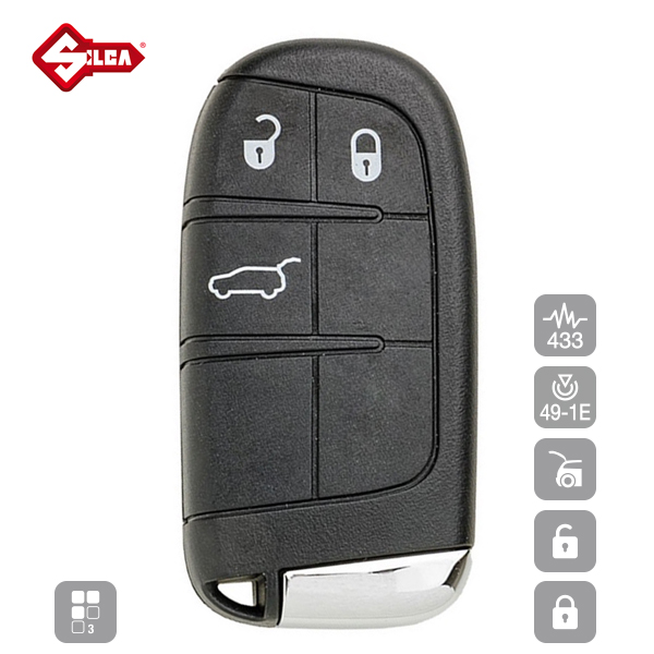 SILCA Proximity, Slot and Remote Vehicle Key 3 Button SIP22P36 - Image 3