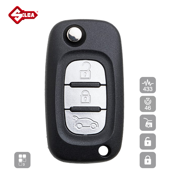 SILCA Proximity, Slot and Remote Vehicle Key 3 Button VA2R01