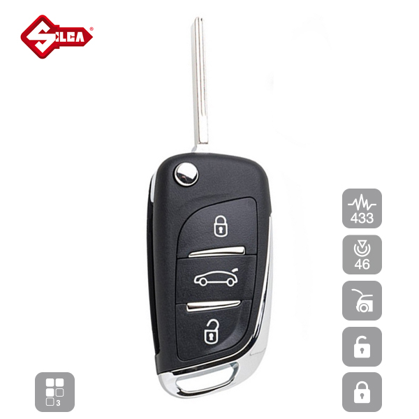 SILCA Proximity, Slot and Remote Vehicle Key 3 Button VAR16 - Image 3