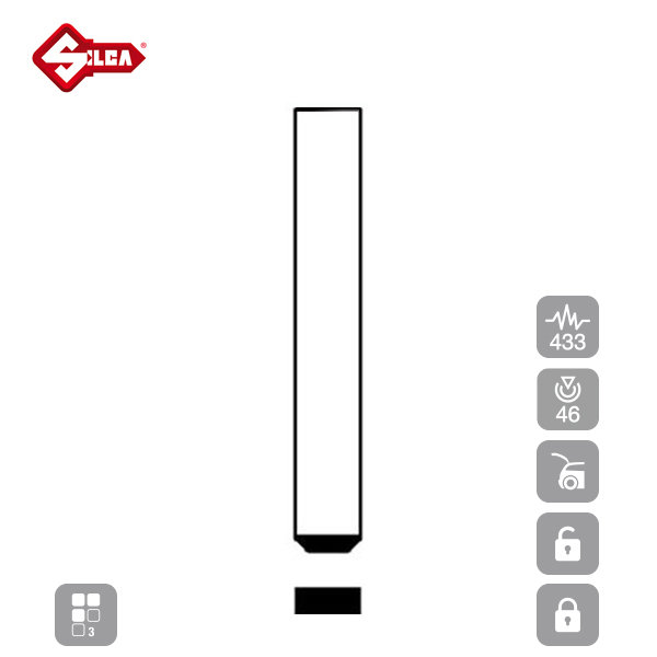 SILCA Proximity, Slot and Remote Vehicle Key 3 Button VAR16 - Image 2