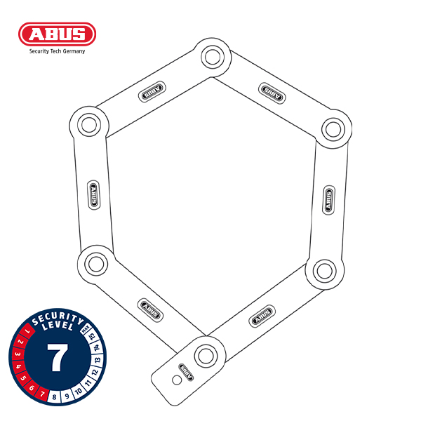 ABUS 5700K BORDO uGrip Folding Lock 5700K/80BKSH - Image 3