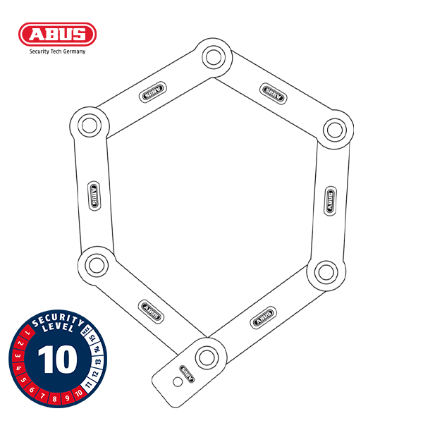 ABUS 6000C BORDO Folding Lock 6000C/90SH - Image 4
