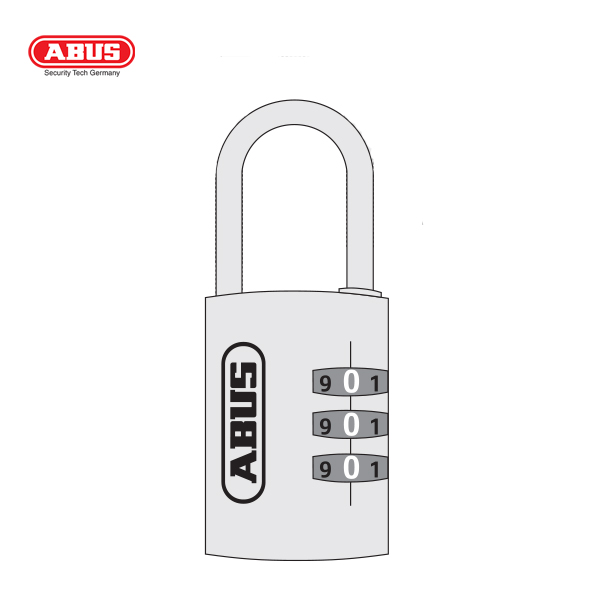 ABUS 145 Aluminium Combination Padlock 145/20-GRN-1 - Image 2