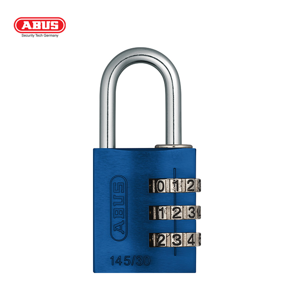 ABUS 145 Aluminium Combination Padlock 145/30-BLU-1