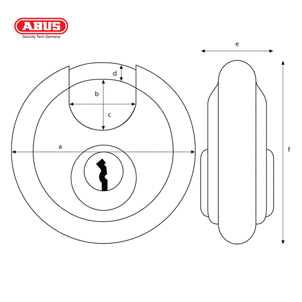 ABUS 23 Series ODP Discus Padlock 23/70-1 - Image 2