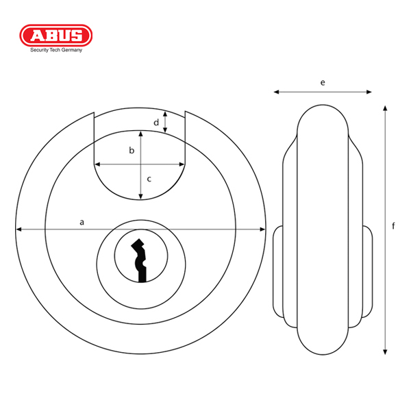 ABUS 28 Series ODP Discus Padlock 28/70-2 - Image 2