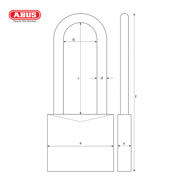 ABUS 37/55 Series Granit Padlock 37/55HB100 - Image 2