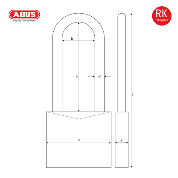 ABUS 37/55 Series Granit Padlock 37RK/55HB100 - Image 2