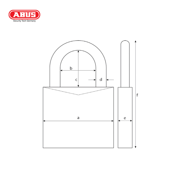 ABUS 37/55 Series Granit Padlock 37ST/55-1 - Image 2
