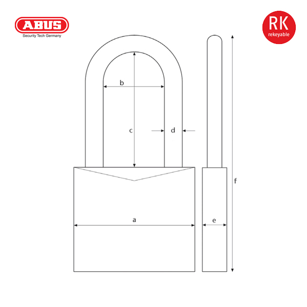 ABUS 37/70 Series Granit Padlock 37RK/70HB100 - Image 2