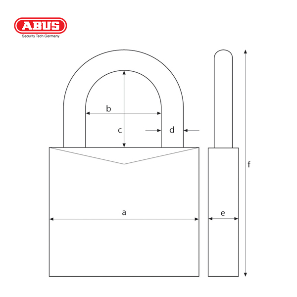 ABUS 41 Series CR Laminated Padlock 41/50-1 - Image 2