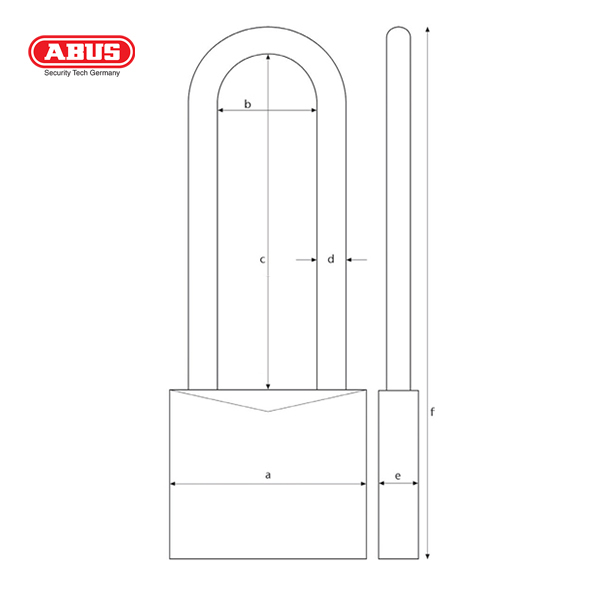 ABUS 41 Series CR Laminated Padlock 41/50HB50 - Image 2