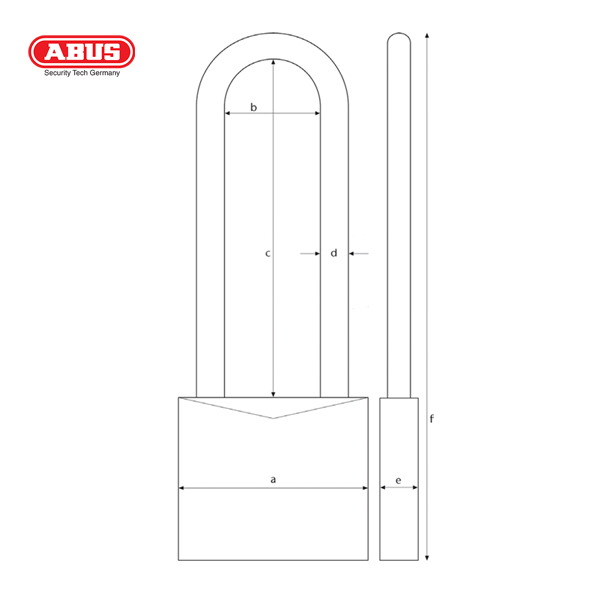 ABUS 64TI Series Titalium Padlock 64TI/40HB63-1 - Image 2