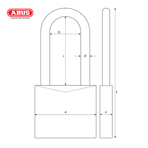 ABUS 64TI Series Titalium Padlock 64TI/50HB80-1 - Image 2