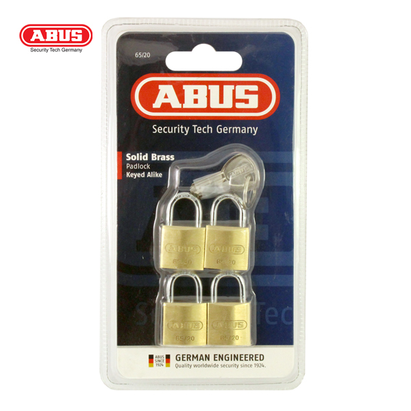 ABUS 65 Series KAMP Brass Padlock 65/20-4