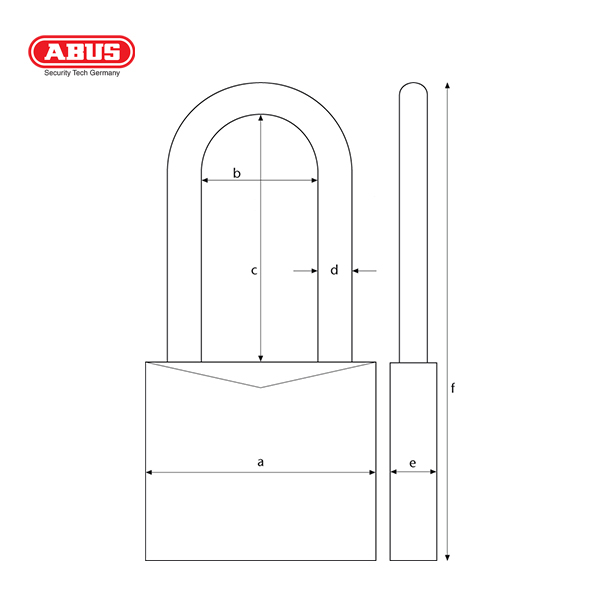ABUS 65 Series LSP Brass Padlock 65/40HB40 - Image 2