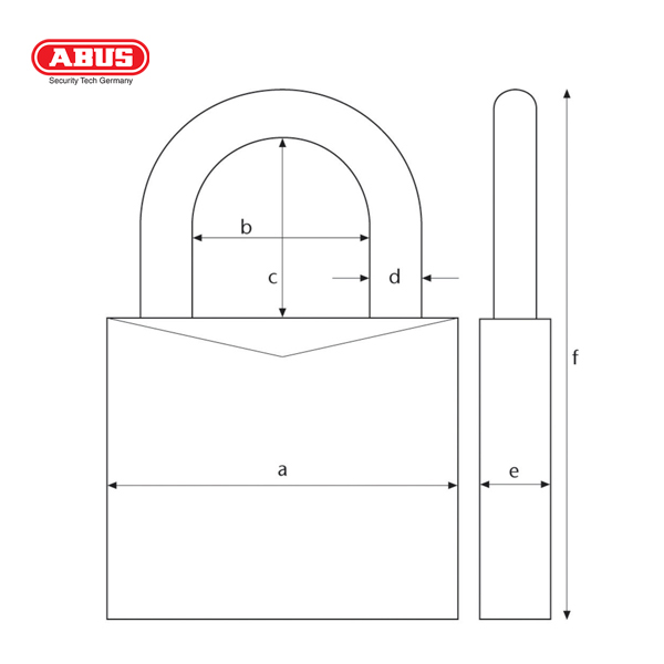 ABUS 70IB Series WS Weather Resistant Padlock 70IB/50-1 - Image 2