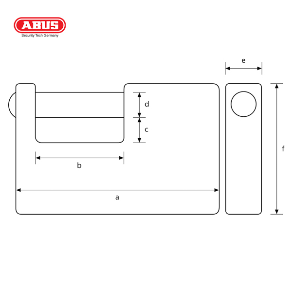 ABUS 82TI Series Monoblock Insurance Padlock 82TI/70-1 - Image 2