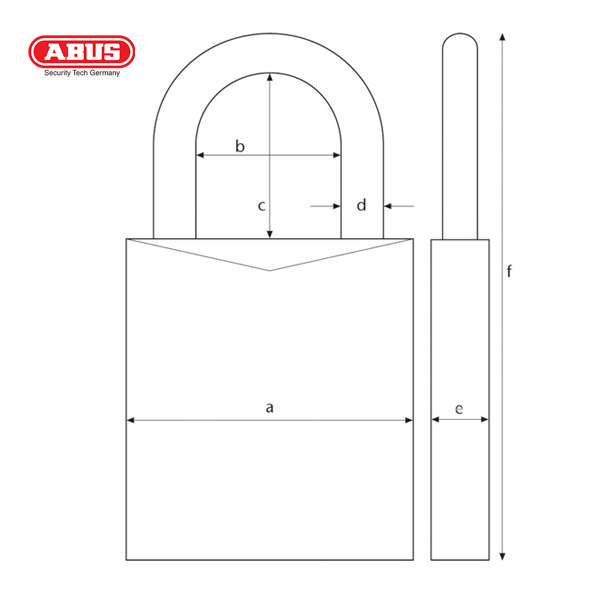 ABUS 83AL Series PAP Titalium Padlock 83AL/45-BLK - Image 2