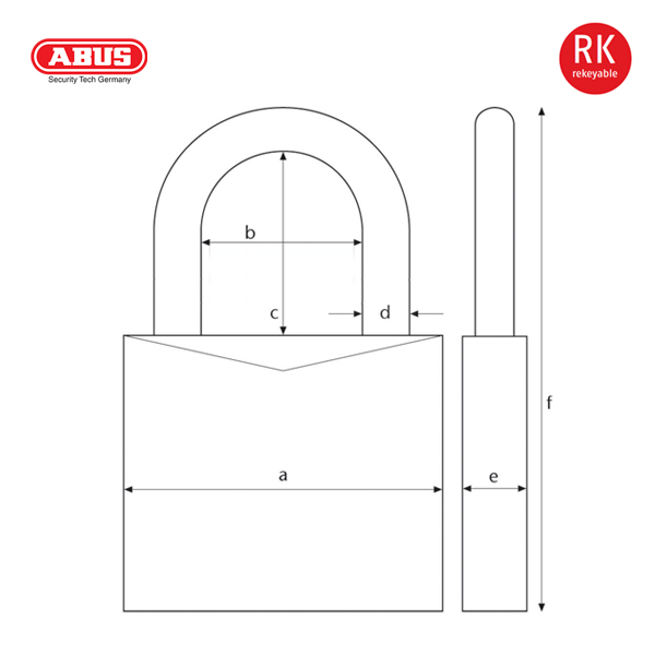 ABUS 88/50 Plus Series Patented Padlock 88/50-1 - Image 2