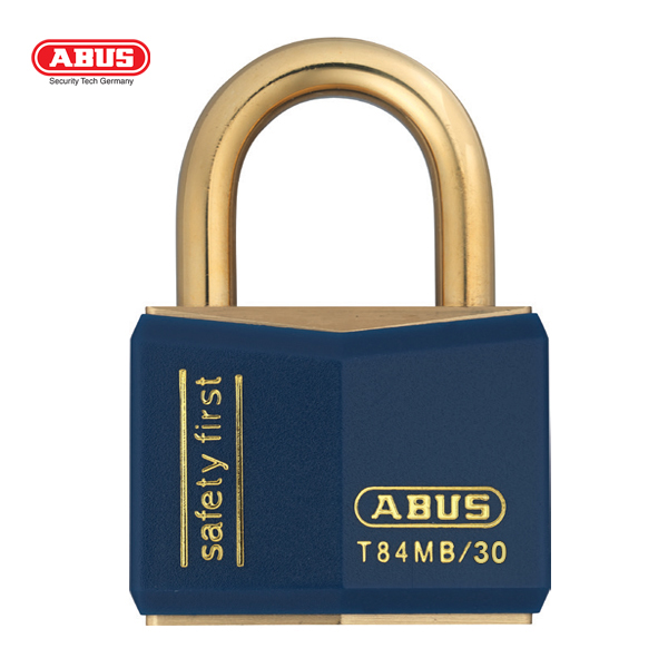 ABUS T84MB Nautic Brass Padlock T84MB/30-BLU-1