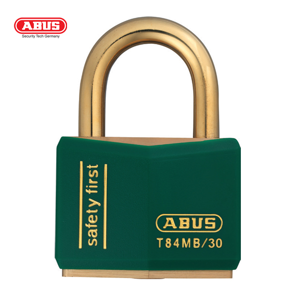 ABUS T84MB Nautic Brass Padlock T84MB/30-GRN-1