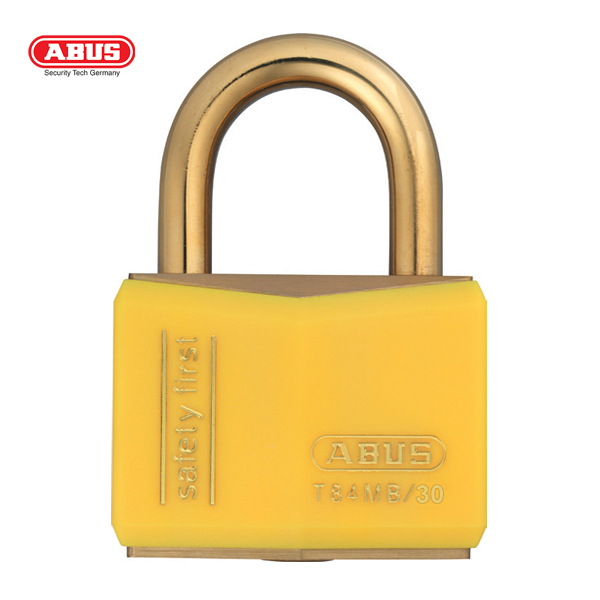 ABUS T84MB Nautic Brass Padlock T84MB/30-YEL-1