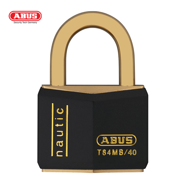 ABUS T84MB Nautic Brass Padlock T84MB/40-BLK-1