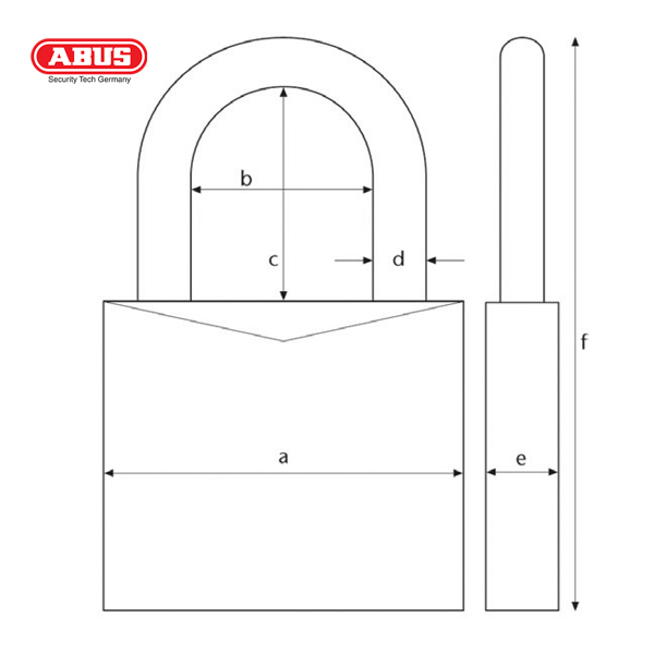 ABUS T84MB Nautic Brass Padlock T84MB/40-BLU-1 - Image 2