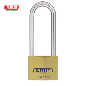 ABUS 85WY Series Long Shackle Brass Padlock 85WY/50HB80